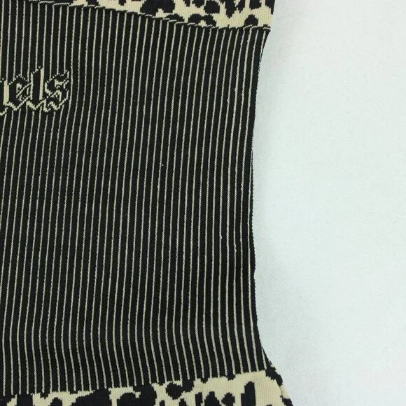 Palm Angels Long Sleeve Leopard Print Knitted Dress - FCM71